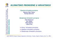 KLIMATSKE PROMJENE U HRVATSKOJ