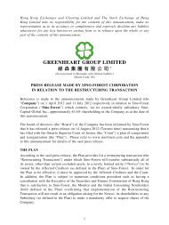 press release made by sino-forest corporation in ... - Greenheart Group