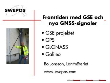 GNSS i framtiden - Swepos - LantmÃ¤teriet