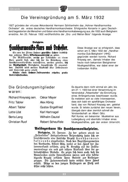 AVB-Festzeitschrift - Akkordeonvereinigung Bietigheim e.V.