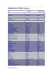 Midifiles für LIMEX Systems