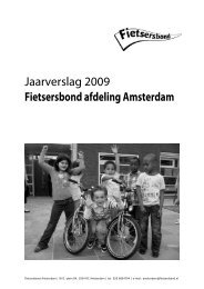 Jaarverslag 2009 Fietsersbond afdeling Amsterdam