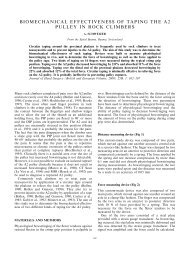 biomechanical effectiveness of taping the a2 pulley in rock climbers