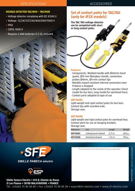 voltage detector tag780 - Europages