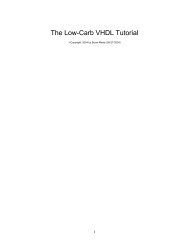 The Low-Carb VHDL Tutorial