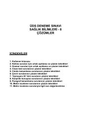 ÃDS SaÄlÄ±k Bilimleri Deneme SÄ±navÄ± 8 ÃÃ¶zÃ¼mleri - Bademci