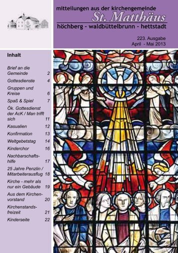 223. Ausgabe - April-Mai 2013 - Evangelisch-Lutherische ...