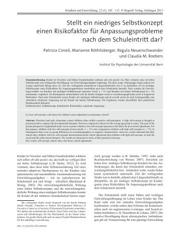 Kindheit&Entw13 (pdf, 216KB) - Abteilung Entwicklungspsychologie
