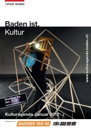 Baden ist. Kultur - Veranstaltungen - Baden