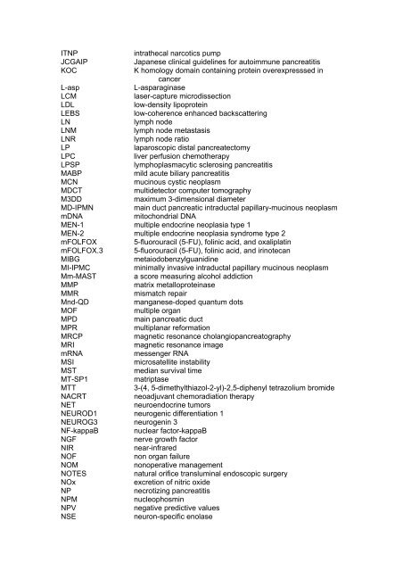 review of literature on clinical pancreatology - The Pancreapedia