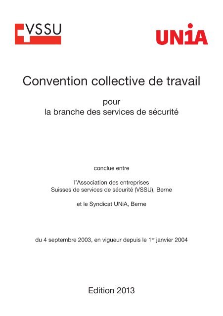 Convention collective de travail - VSSU