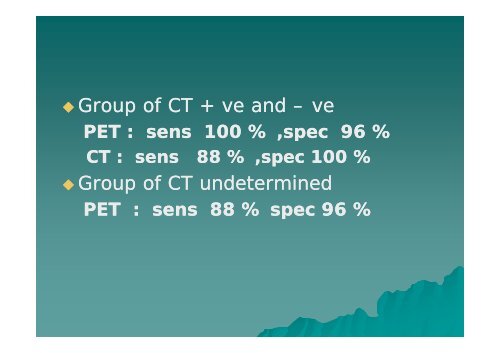 Role of PET Role of PET-CT in Pulmonary Malignancy