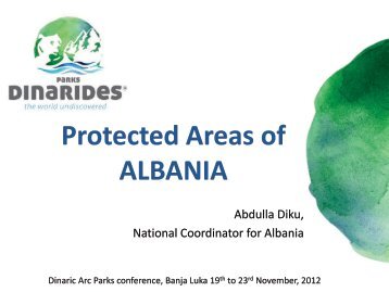Albania - Dinaric Arc parks