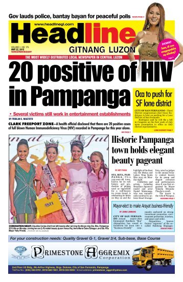 Historic Pampanga town holds elegant beauty pageant - Headline ...