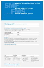 Schweizerisches Medizin-Forum Swiss Medical Forum Forum ...