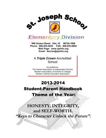 ES Handbook - St. Joseph School