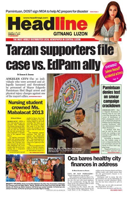 AngELES CITY - Headline Gitnang Luzon