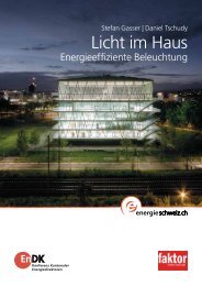 Licht im Haus - Bundesamt fÃ¼r Energie BFE
