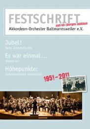 Festschrift als PDF - Akkordeon-Orchester Baltmannsweiler