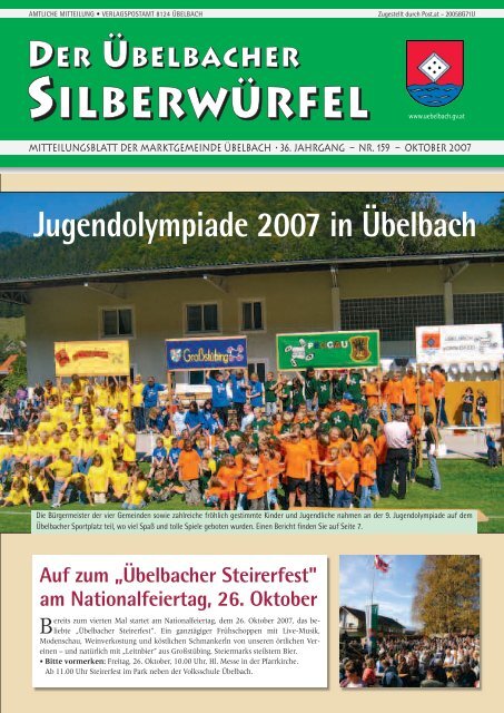 Liebe Übelbacher! - Marktgemeinde Übelbach