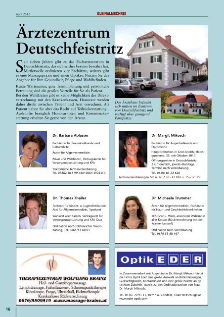 gemeinde - Marktgemeinde Deutschfeistritz