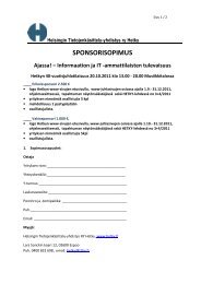 SPONSORISOPIMUS - Hetky