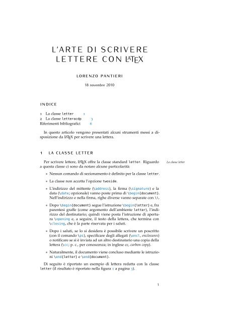 Come scrivere una lettera per conoscenza