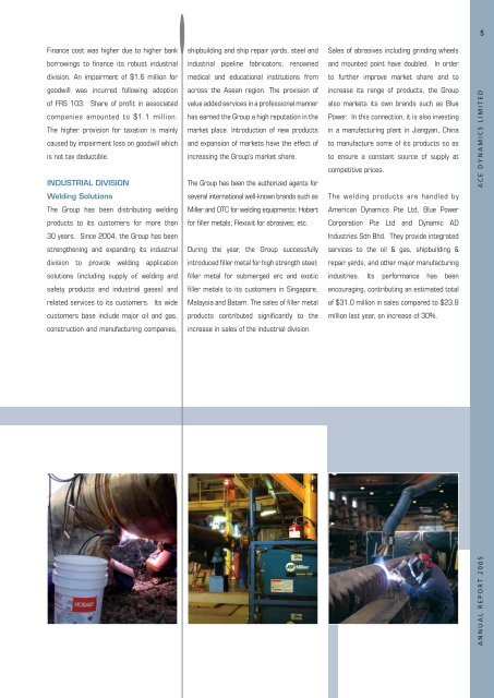 Annual Report 2005 - Leeden Limited