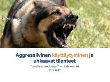 Aggressiivinen kÃ¤yttÃ¤ytyminen ja uhkaavat tilanteet, Timo LÃ¤hdesmÃ¤ki