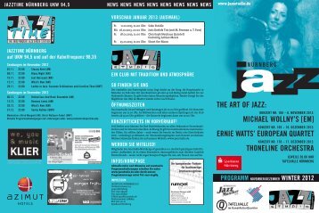 THE ART Of JAzz - Jazzstudio Nürnberg