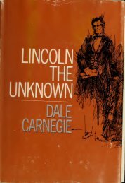Lincoln, the unknown