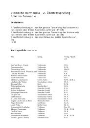 Steirische Harmonika - 2. Übertrittsprüfung – Spiel im Ensemble
