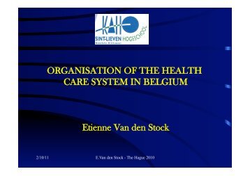 ORGANISATION OF THE HEALTH CARE SYSTEM IN ... - StAZ