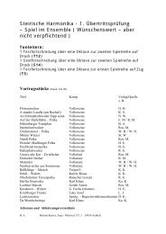 Steirische Harmonika - 1. Übertrittsprüfung – Spiel im Ensemble ...