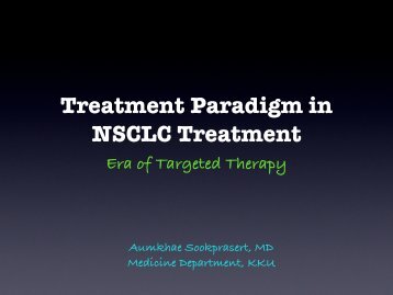 Treatment Paradigm in NSCLC Treatment