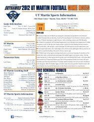 Game Notes 11 Tennessee State.indd - UTM Sports