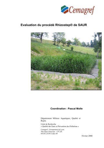 Evaluation du procédé Rhizostep® de SAUR - Epnac