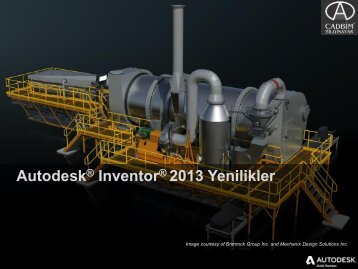 Autodesk Inventor 2013 Yenilikler - Cadbim