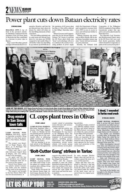 marker unveiled - Headline Gitnang Luzon