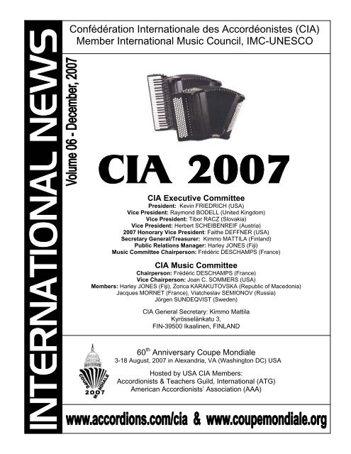 Confédération Internationale des Accordéonistes (CIA) Member ...