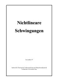 Nichtlineare Schwingungen - TTM