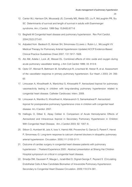 Treatment of pulmonary hypertension in congenital heart disease