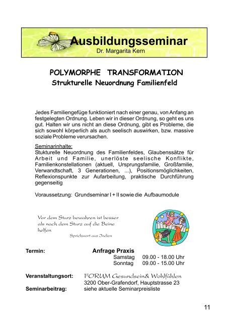 Ausbildungsseminar Folder - Polymorphe Transformation