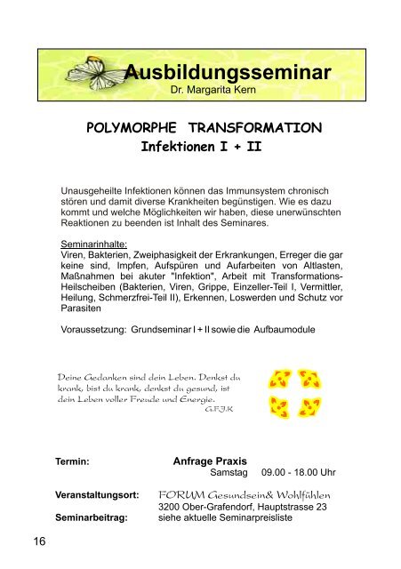 Ausbildungsseminar Folder - Polymorphe Transformation