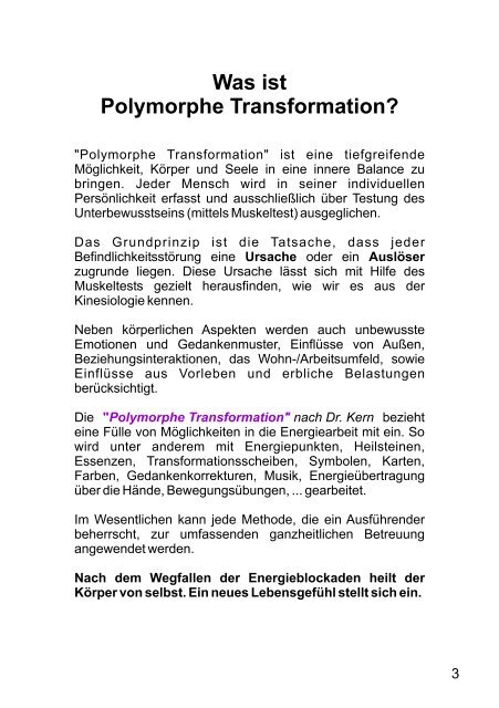 Ausbildungsseminar Folder - Polymorphe Transformation