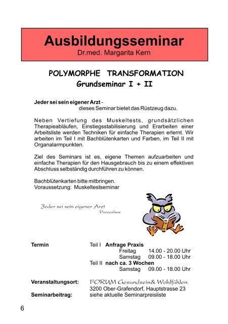 Ausbildungsseminar Folder - Polymorphe Transformation