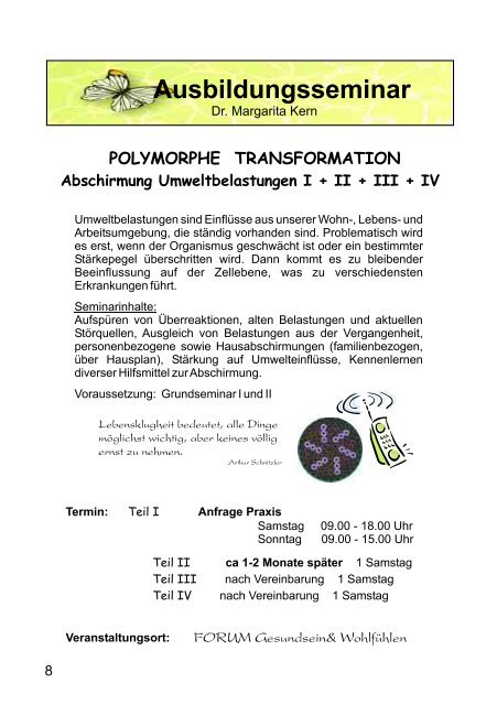 Ausbildungsseminar Folder - Polymorphe Transformation