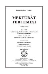 MEKTÛBÂT TERCEMESİ