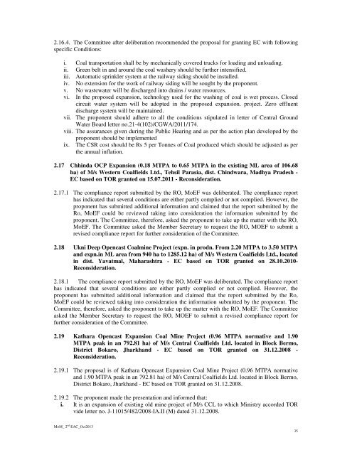 minutes of the 2nd expert appraisal committee (eac ... - eRc India