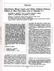 Vitamins Glutathione Blood Levels and Other Oxidant Defense ...